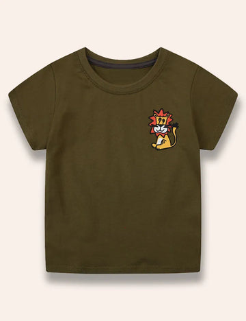 Cute Wild Animal Printed T-Shirt